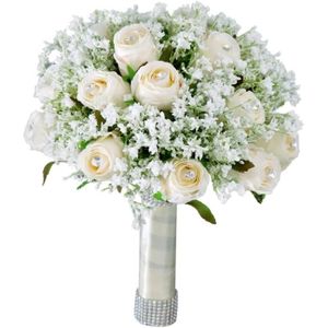 BOUQUET MARIÉE TISSU Bouquet De Mariage Mariée, Crystal Roses Bouquet D