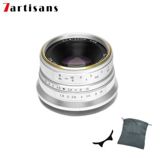 7artisans 25mm F1.8 Mise au Point Manuelle Prime Fixe Objectif pour Appareil Photo Fujifilm Fuji X-A1 X-a10 X-A2 X-a3 X-at X-M1 XM2 X-T1 X-T10 X-t2 X-t20 X-Pro1 X-pro2 X-E1 X-E2 X-E2s