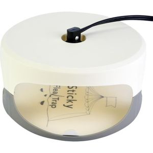 Piège à puces avec 2 disques autocollants, attrape-lampe électrique  d'intérieur, antimites - AliExpress
