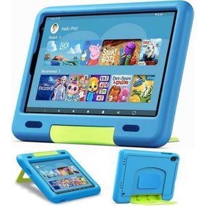 Tablette Enfants 10 Pouces Android 14 - Contrôle Parental, étui Antichoc, 8Go+64Go Extensible 1To