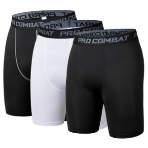 SHORT DE COMPRESSION Lot de 3 Shorts de Compression Homme, Anti-Frottem