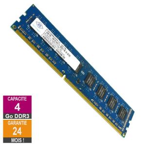 MÉMOIRE RAM Barrette Mémoire 4Go RAM DDR3 Nanya NT4GC64B8HG0NF