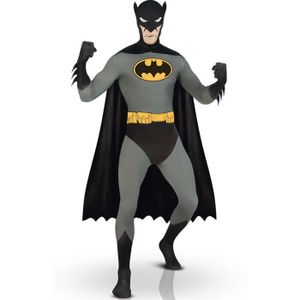 DÉGUISEMENT - PANOPLIE Déguisement seconde peau Batman™ adulte - Taille S - Costume intégral en lycra respirant étirable