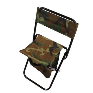 CHAISE DE CAMPING VGEBY Chaise pliante Camouflage Chaise de Pêche Ch