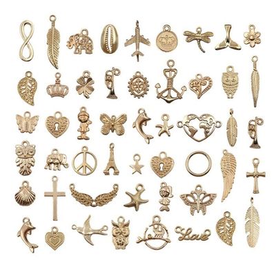 Lot De 3 Bijoux Fantaisie : Broche, Pendentif, Bracelet - Argenté - Très Bon état