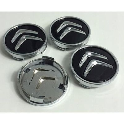 4 Pièces Cache Moyeux Pour Citroën 60mm C1 C2 C3 C4 C5 Cache Moyeu Abs Cache De Roue Centrale Abs Accessoires De Voiture Noir 85310802