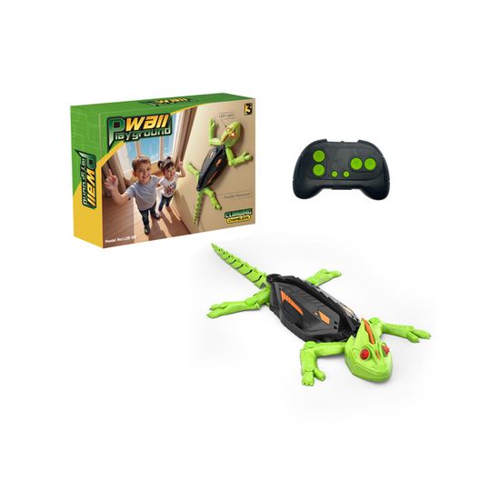 Snookids Gecko Télécommandé – Grimpeur à Aspiration – Yeux LED Rouges – Mouvements Réalistes – Dès 3 Ans