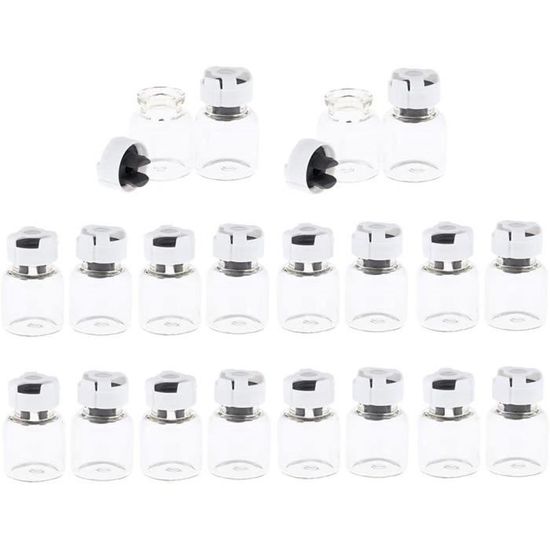 20 Tubes à Essai En Verre Avec Bouchon - 18x150mm - Haute Transparence Pour Laboratoire Et Artisanat - 9