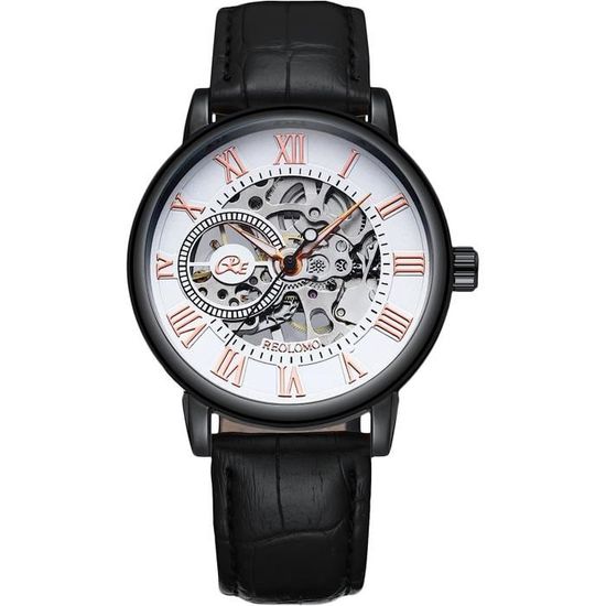 Montre Sport Automatique Mécanique - Bracelet Cuir - Neuve Avec étiquettes