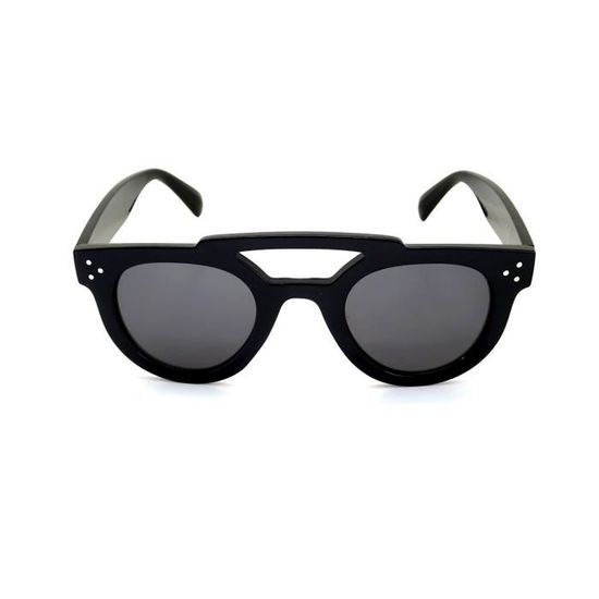 LUNETTES SOLEIL FEMME STYLE ROND CELINE MARC PARIS PILOTE SHADOW NOIR LUXE KIM Achat Vente lunettes de soleil Femme Noir Cdiscount