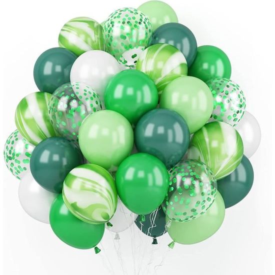 Ballon de baudruche vert foncé, lot de 50
