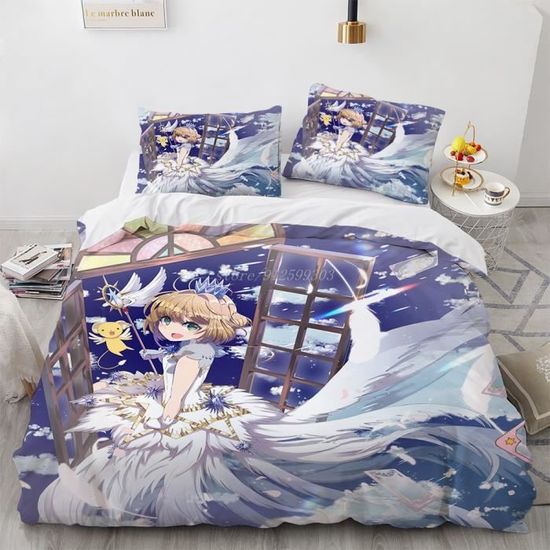 Housse De Couette-220x240cm-Avec Drap De Lit Et 2 Taies D'Oreiller 3D