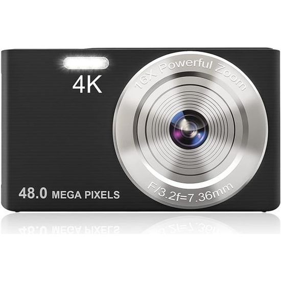 Appareil Photo Numérique 4K 64MP Avec écran Flip - Pour Vlog, Zoom 18x, WiFi, Idéal Débutants (rose)