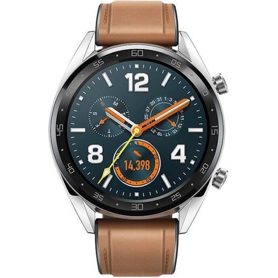 Montre connectée Huawei Watch GT - Écran AMOLED 1.39" - GPS - Étanche 50m - Argent