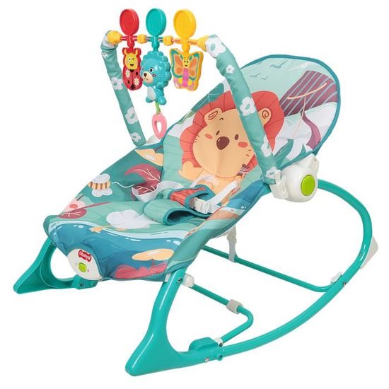 Transat Bébé et Siège Sauteur-Balancelle avec Vibrations Apaisantes, Arche de Jeu avec 3 Jouets,Dès la Naissance à 9 kg,bleu - Puériculture & Eveil bébé Transat Bébé et Siège Sauteur-Balancelle avec Vibrations Apaisantes, Arche de Jeu avec 3 Jouets,Dès la Naissance à 9 kg,bleu - Puériculture & Eveil bébé