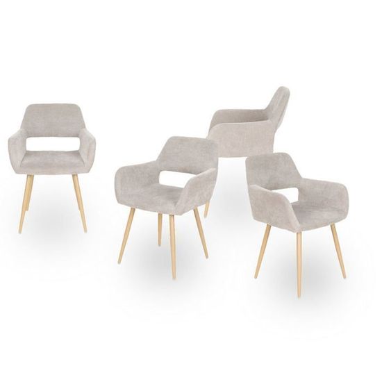 BELLE VOUS Support de Domino en Bois (Lot de 4) - 33,6 x 2,8 x 4,7 cm