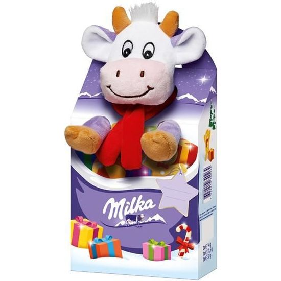 peluche vache milka