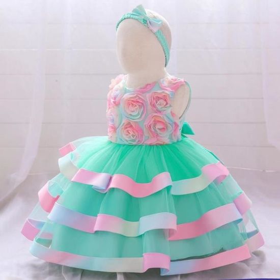 Robe tutu rouge pour bébé fille - Sans manches - Dos nu - Princesse - Anniversaire - Robes de fête - Avec nœud - Avec chapeau de paille - Ensemble hiver fille, multicolore, 4-5 ans