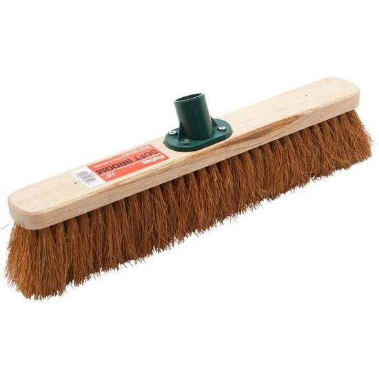 Recharge Tête De Balai Plat 60 Cm X 23 Cm - Pour Sols Durs, Coton/polyester, Lavable, Pivotante 360°