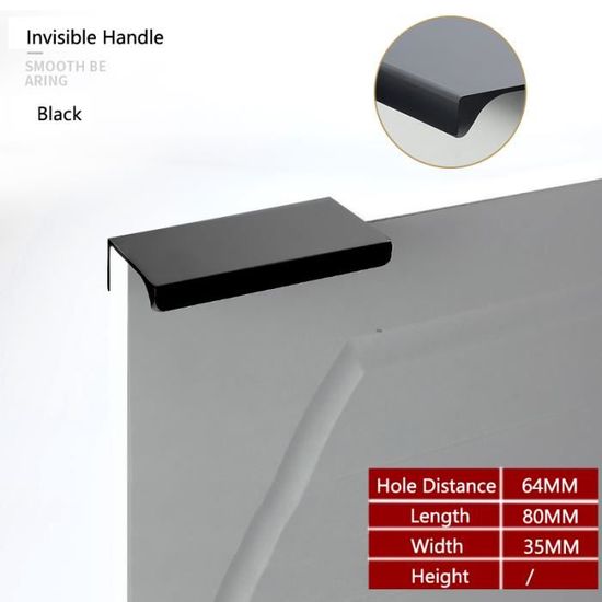 Poignee De Meuble Cuisine Invisible Blanc