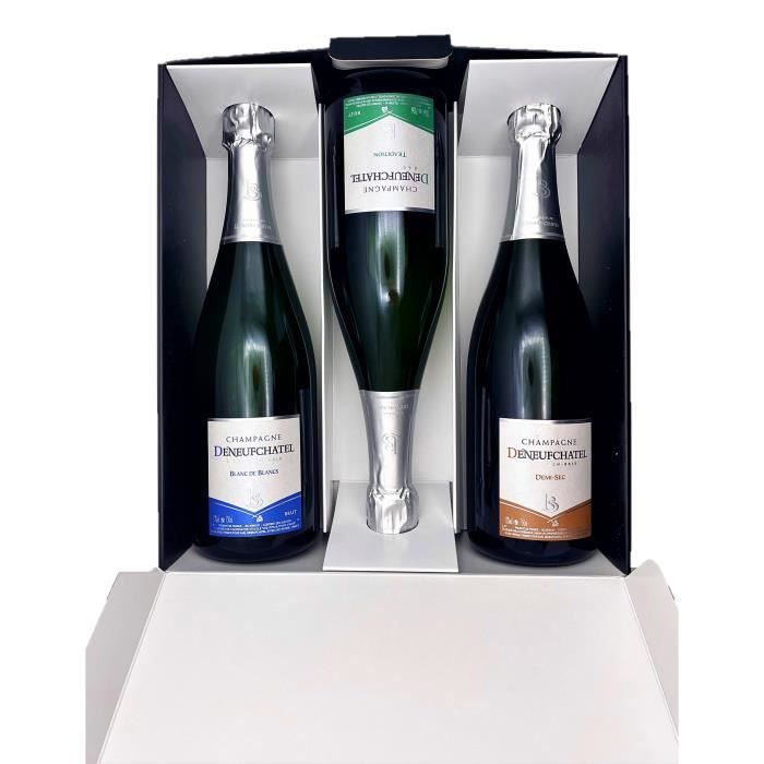 Coffret dégustation Champagne Deneufchatel 75cl direct producteur