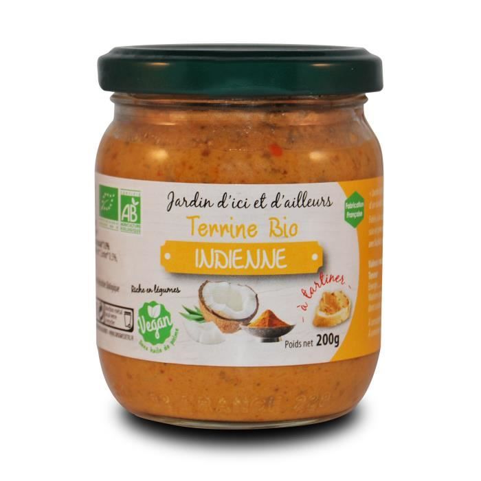 Terrine Indienne Bio et Végan 200g