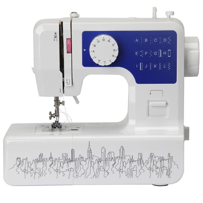 Multi-fonction électrique machine à coudre maison rapide couture aiguille sans fil vêtements tissu mini machine à coudre