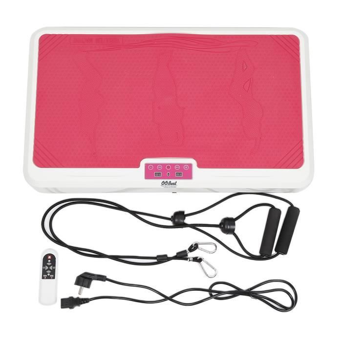 200W plateforme vibrante fitness 2 Moteurs Télécommande ROSE