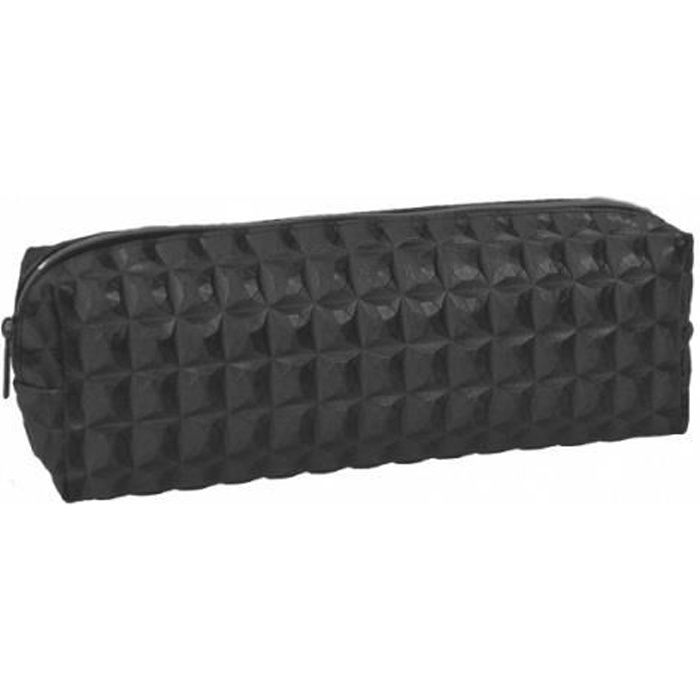 Trousse école collège lycée trousse toilette couleur noir anthracite