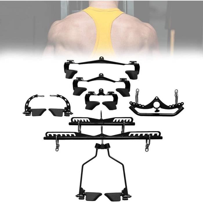 Triceps Presse Barre Amovible Pince Poitrine Poignée Réglable Rowing Tirez La Poignée D'accessoiresBarre De Traction Poignée De 76