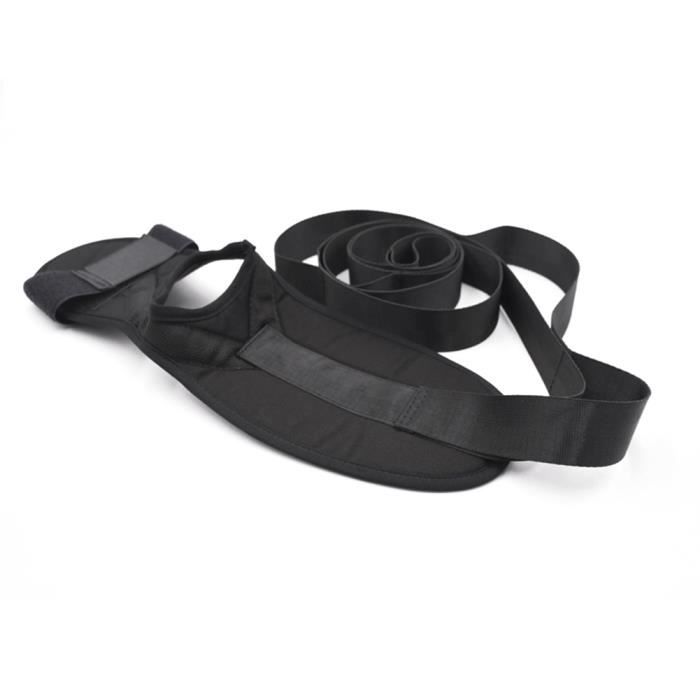 Yoga Stretching Bracelet extensible bande noire avec boucles