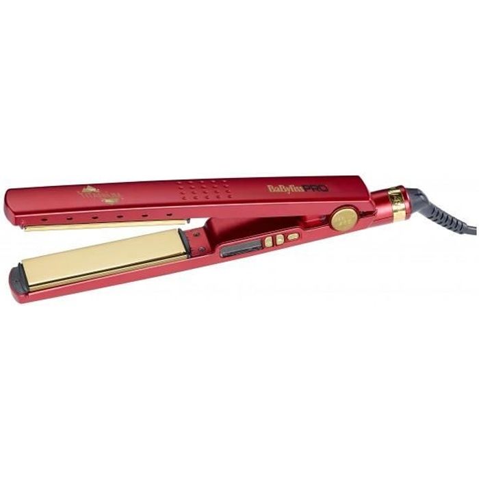 Lisseur Babyliss Pro Titanium rouge ?dition limit