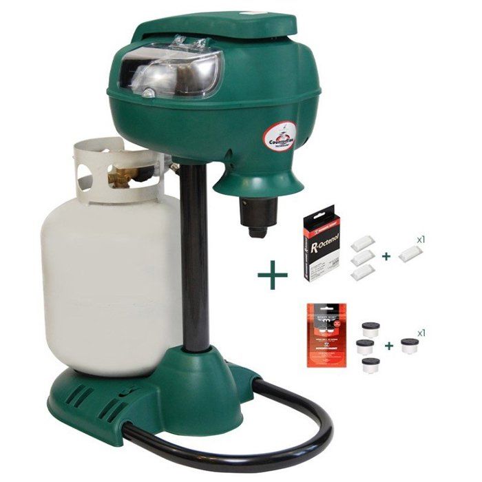 Offre spéciale Longue durée - Mosquito Magnet Pioneer - Piège Anti-moustiques d'extérieur jusqu'à 3000m2 + Attractants