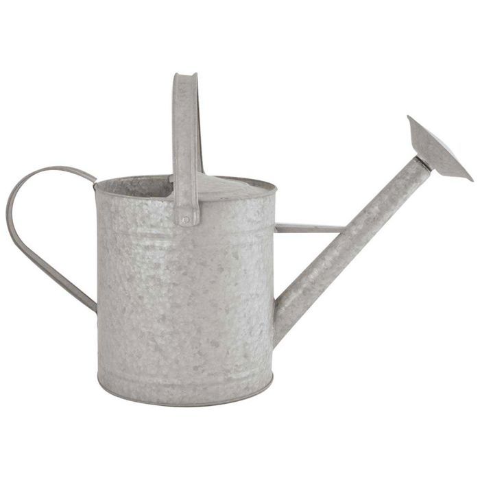 Arrosoir gris en zinc patiné 8,7L 56x24x31cm