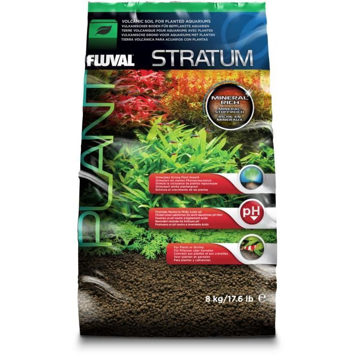 Substrat StratumFL plantes/crevet.,8kg