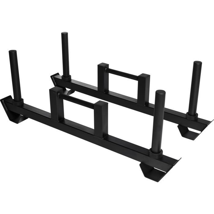 Gorilla Sports - Farmer Walk paire de barres lestables Noir