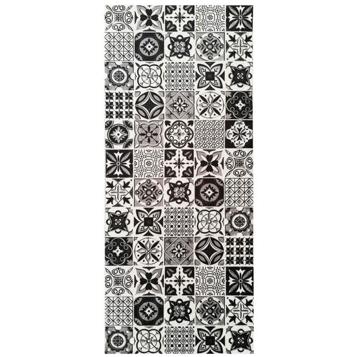 Tapis Effet Carreaux de ciment Black Dimensions - 60x90