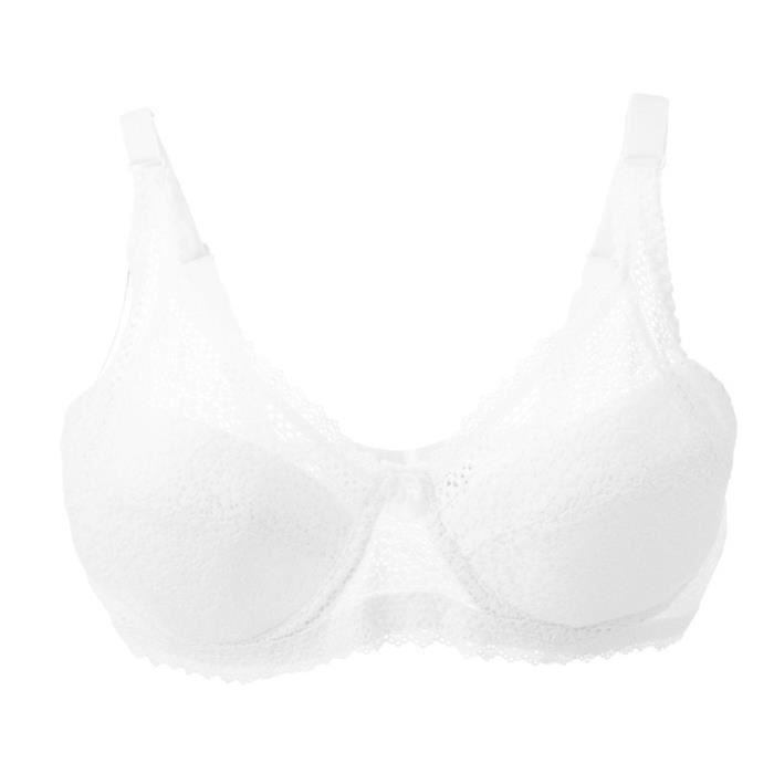 BRASSIERE (LINGERIE) Nouveau soutien-gorge de dentelle de broderie de femmes arcs grande taille à armatures Sexy Comfortabl