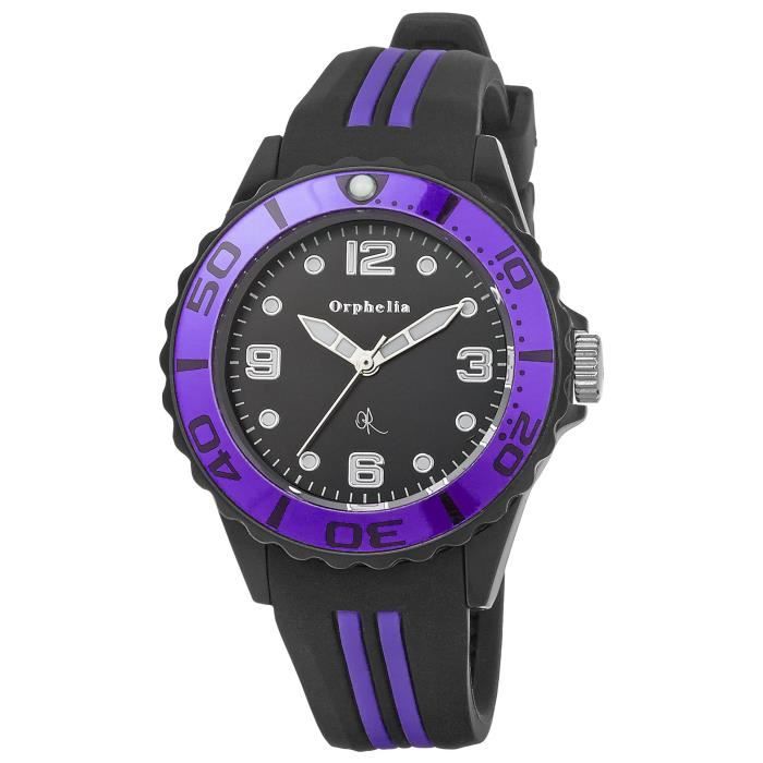 ORPHELIA-Montre Colorvision Analogique pour Enfant à movement Quartz en Caoutchouc-153-1715-40