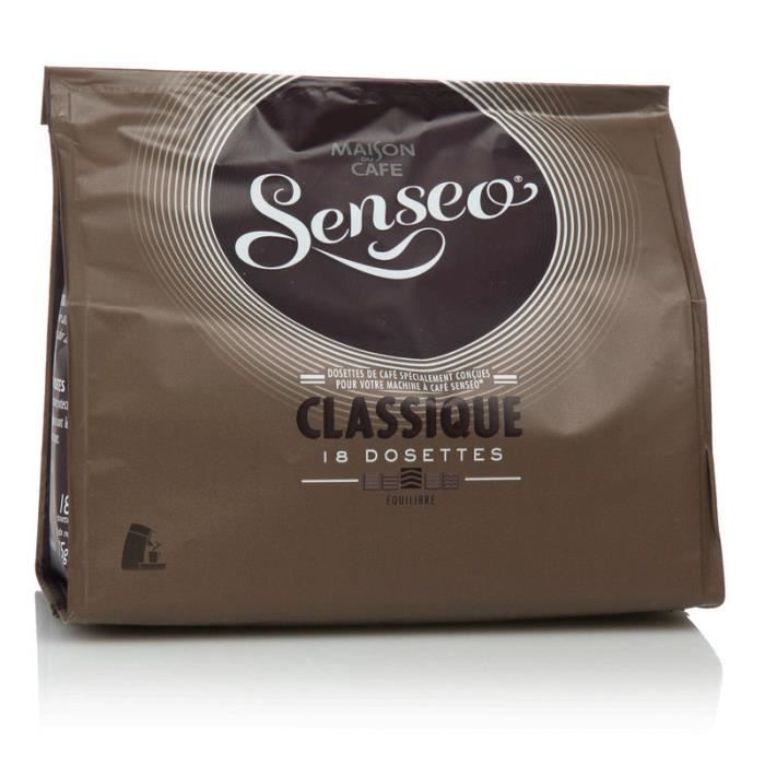 SENSEO Dosettes café classique, 6 x 18 dosettes