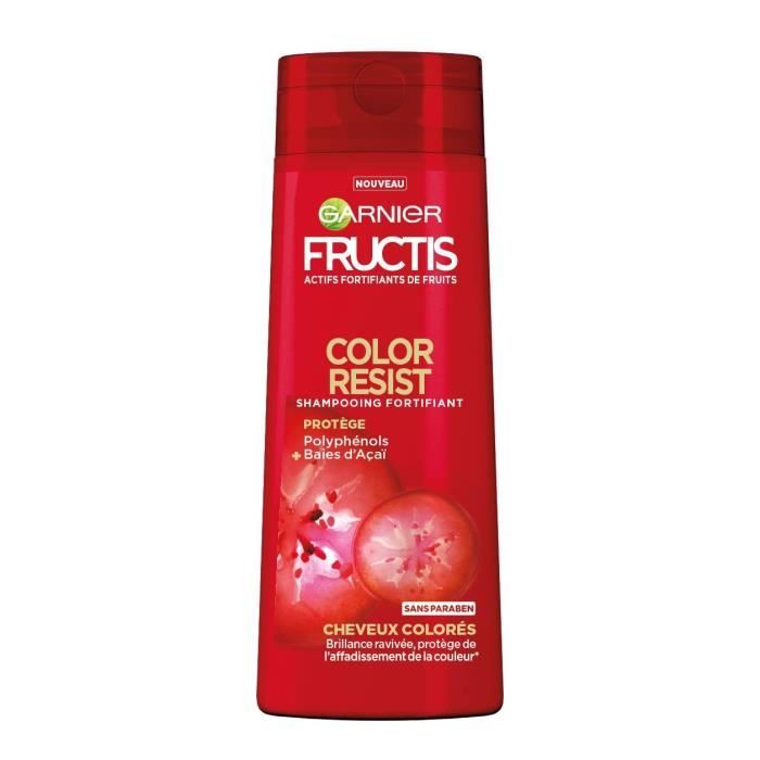 GARNIER FRUCTIS Shampooing - fortifiant - couleur Resist Fructis - 250 ML