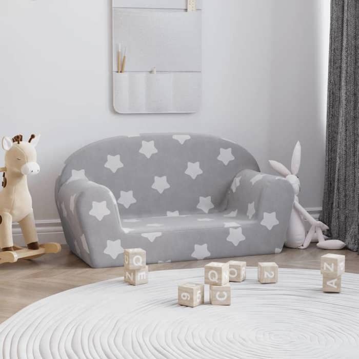 vidaXL Canapé pour Enfants 2 Places Mini-canapé avec Housse Amovible Canapé pour Tout-petits Meuble de Chambre dEnfant 356986