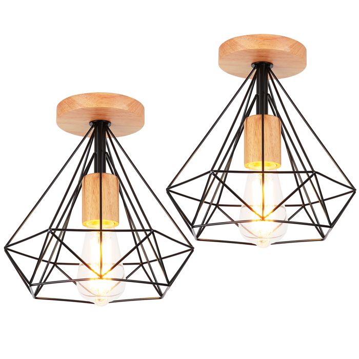 Osairous Plafonnier Industriel, Lustre Spoutnik Diamètre 72cm, Lampe De Plafond Réglable à 180° Pour Chambre, Cuisine, Salon, Bar, Café, Noir, E27 Base, Sans Ampoule