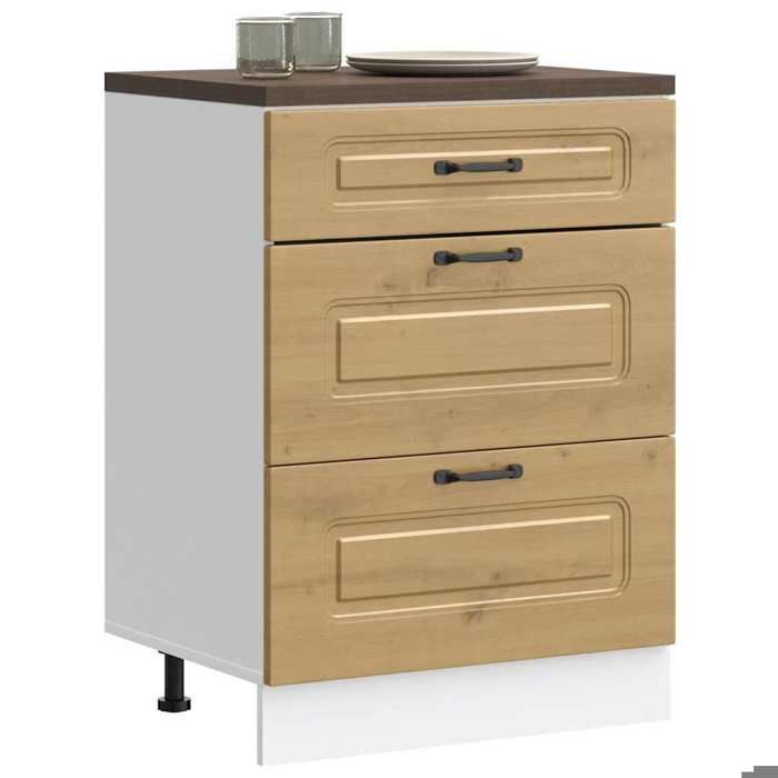 vidaXL Armoire de cuisine Kalmar chêne artisanal bois dingénierie 854288