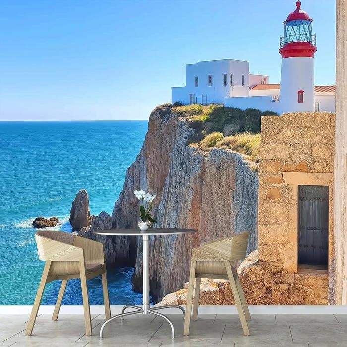 Papier Peint Photo Wallpaper Mural,3D Panoramique Murale Récif En Bord ...
