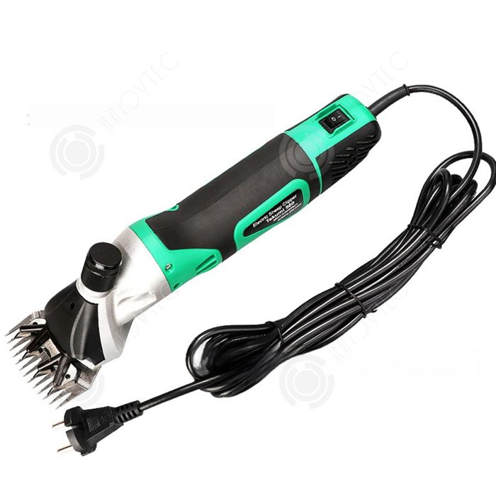 Comparer les prix de INN Tondeuse à mouton électrique haute puissance 6 vitesses réglables tondeuse mouton électrique poignée confortable durable vert