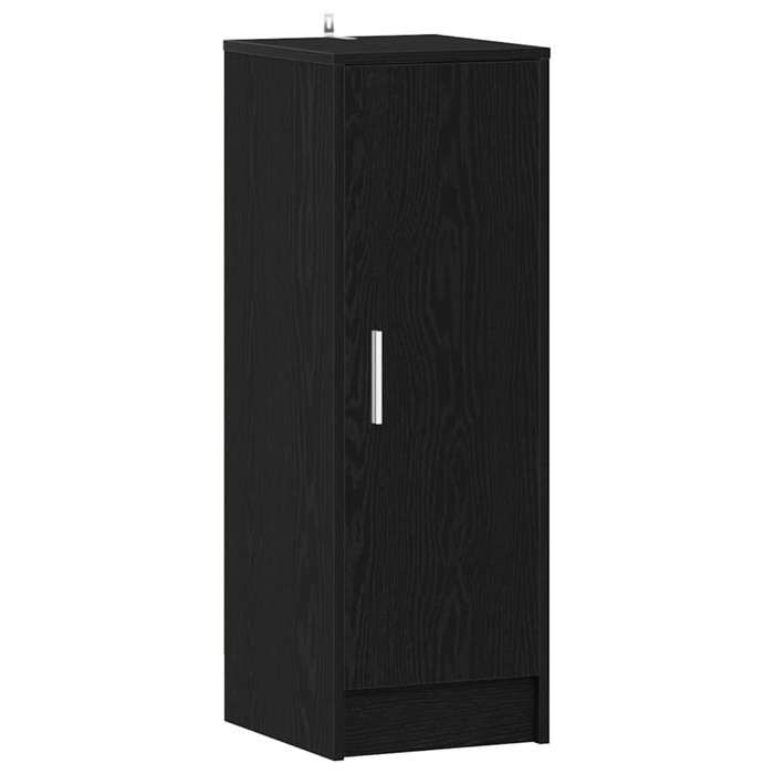 @FRENCH Meuble à chaussures Entrée - bien ventilée - avec étagère Chêne noir 32 x 35 x 92cm - Étagère de rangement 39043