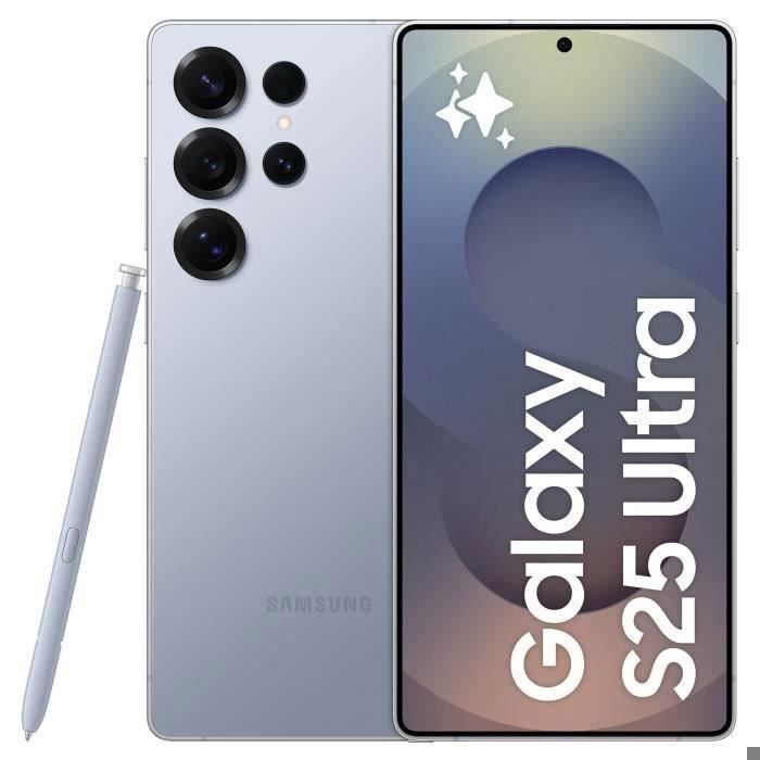 Smartphone - SAMSUNG - Galaxy S25 Ultra - 256 Go - 12 Go RAM - Écran 69 pouces -Single SIM - Version US (États-Unis)