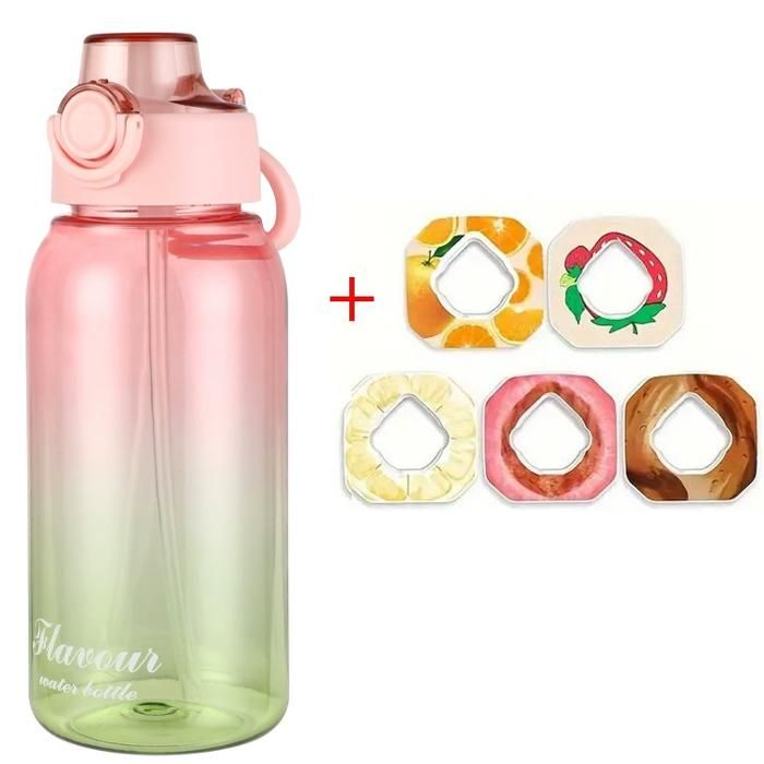 Gourde Plastique Sans Bpa VINSUN Gourde Sport 1l Rose - Reutilisable, Plastique Sans BPA, Étanche - Bouteille D'eau Pour Velo, Randonnee, Voyage, Fitness, Camping, Travail, École Gourde De Course