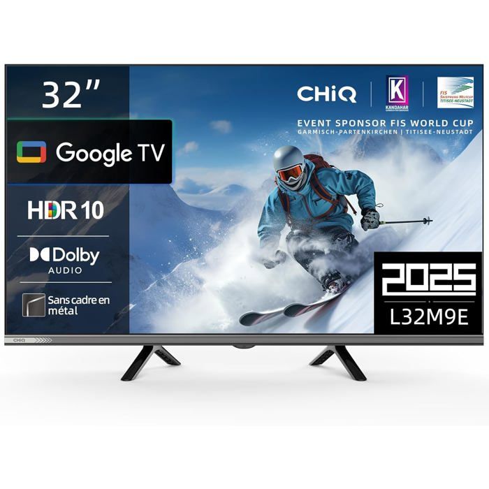 Téléviseur SUTEO 32 pouces HDR10 Google TV Dolby Audio